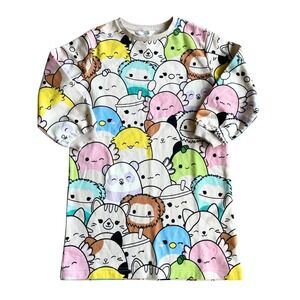 H&M x Original Squishmallows Pattern Sweater Sweatshirt Dress - Sz 6/7